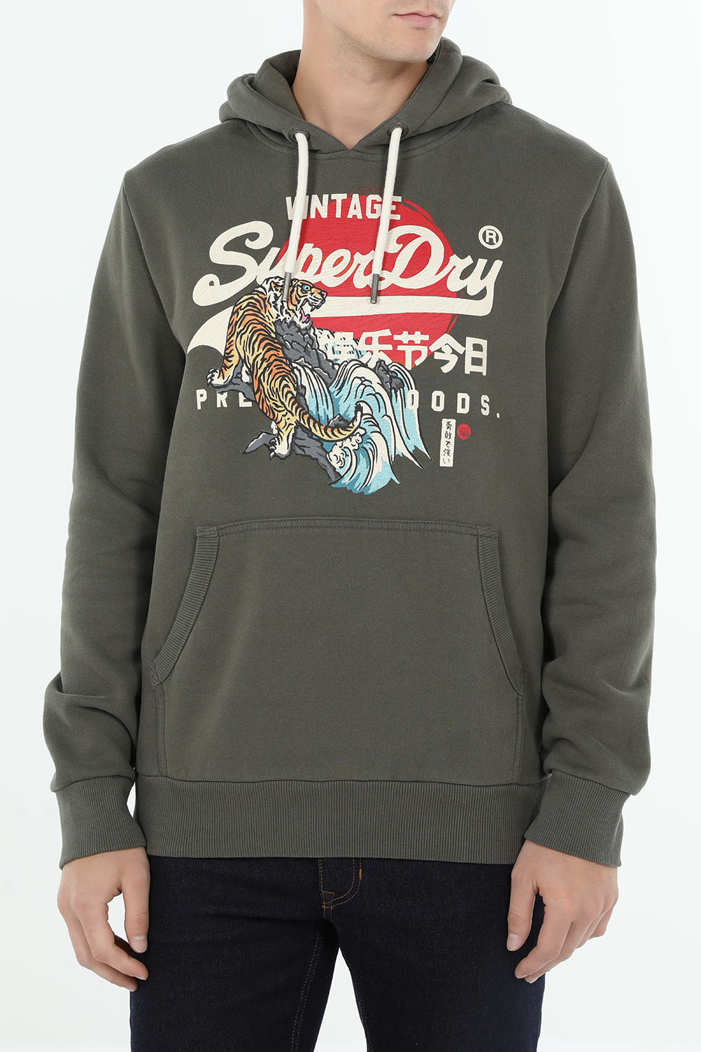 

Худи мужское Superdry M2013569A хаки 2XL, M2013569A