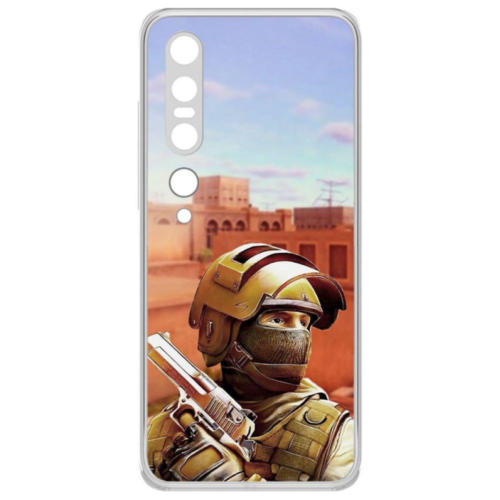 

Чехол-накладка Krutoff Standoff 2 - Спец для Xiaomi Mi 10 Pro, Прозрачный
