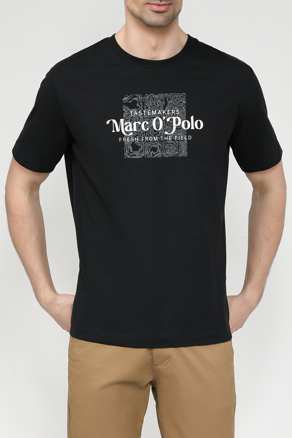 

Футболка мужская Marc O'Polo 423201251076 черная L, Черный, 423201251076