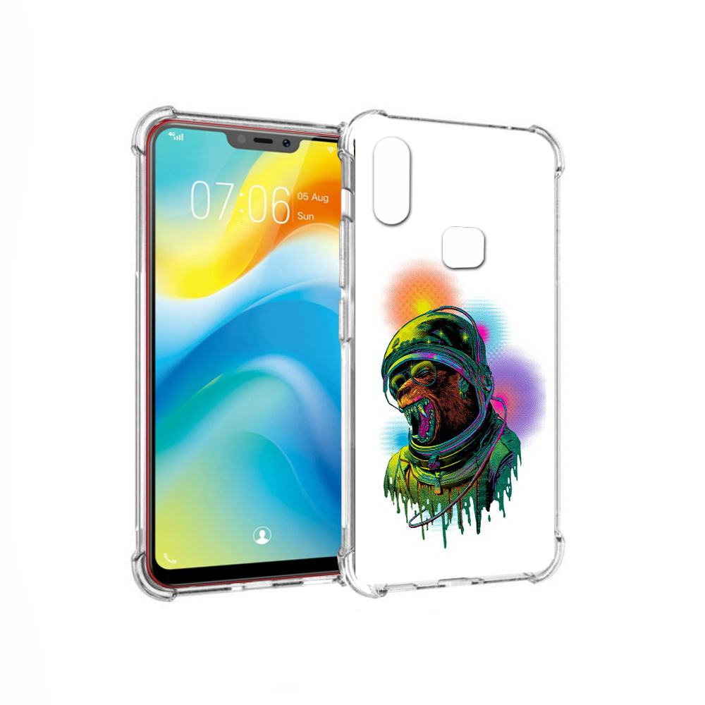 

Чехол MyPads Tocco для Vivo Y85 медведь космонавт (PT108269.426.466), Прозрачный, Tocco