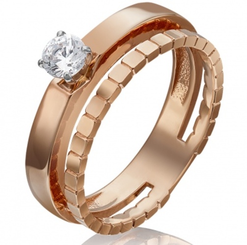 

Кольцо из золота р. 16,5 PLATINA jewelry 01-5256-00-501-1111-38, фианит, 01-5256-00-501-1111-38