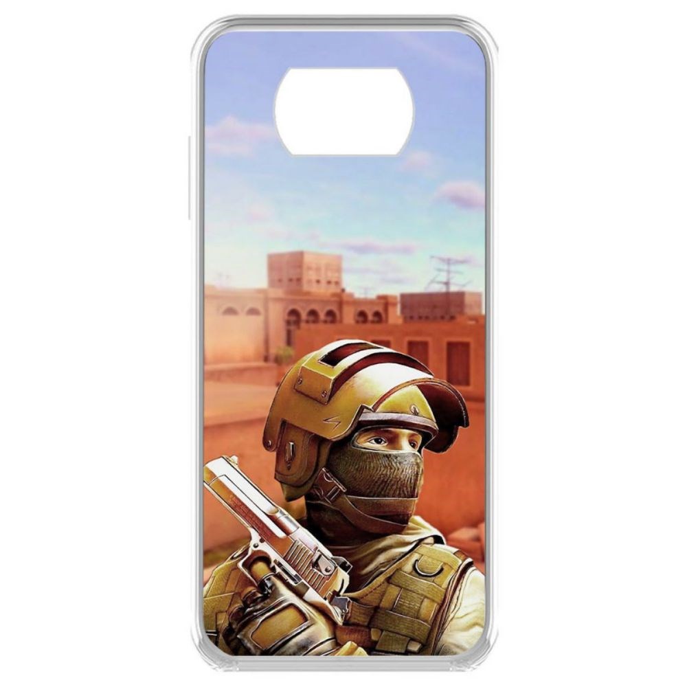 

Чехол-накладка Krutoff Standoff 2 - Спец для Poco X3 NFC, Прозрачный