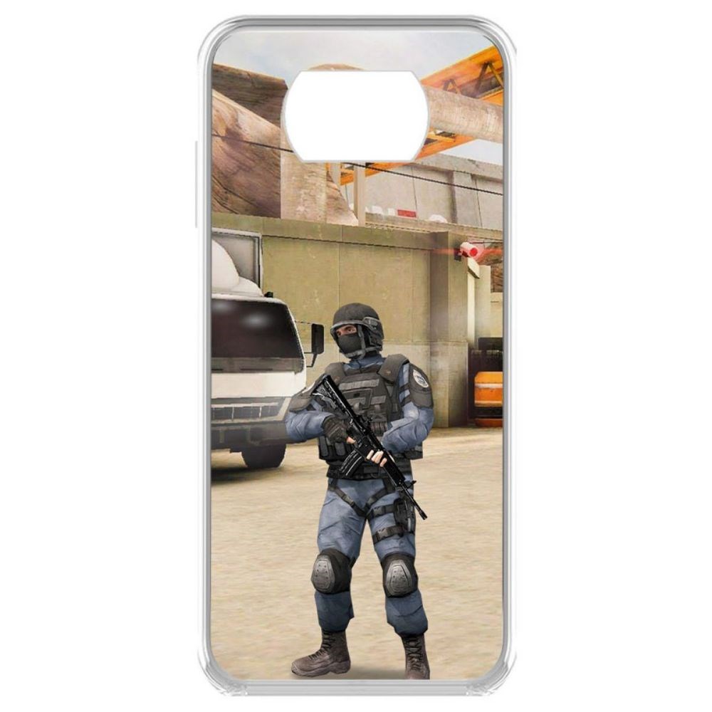 

Чехол-накладка Krutoff Standoff 2 - GIGN для Poco X3 NFC, Прозрачный