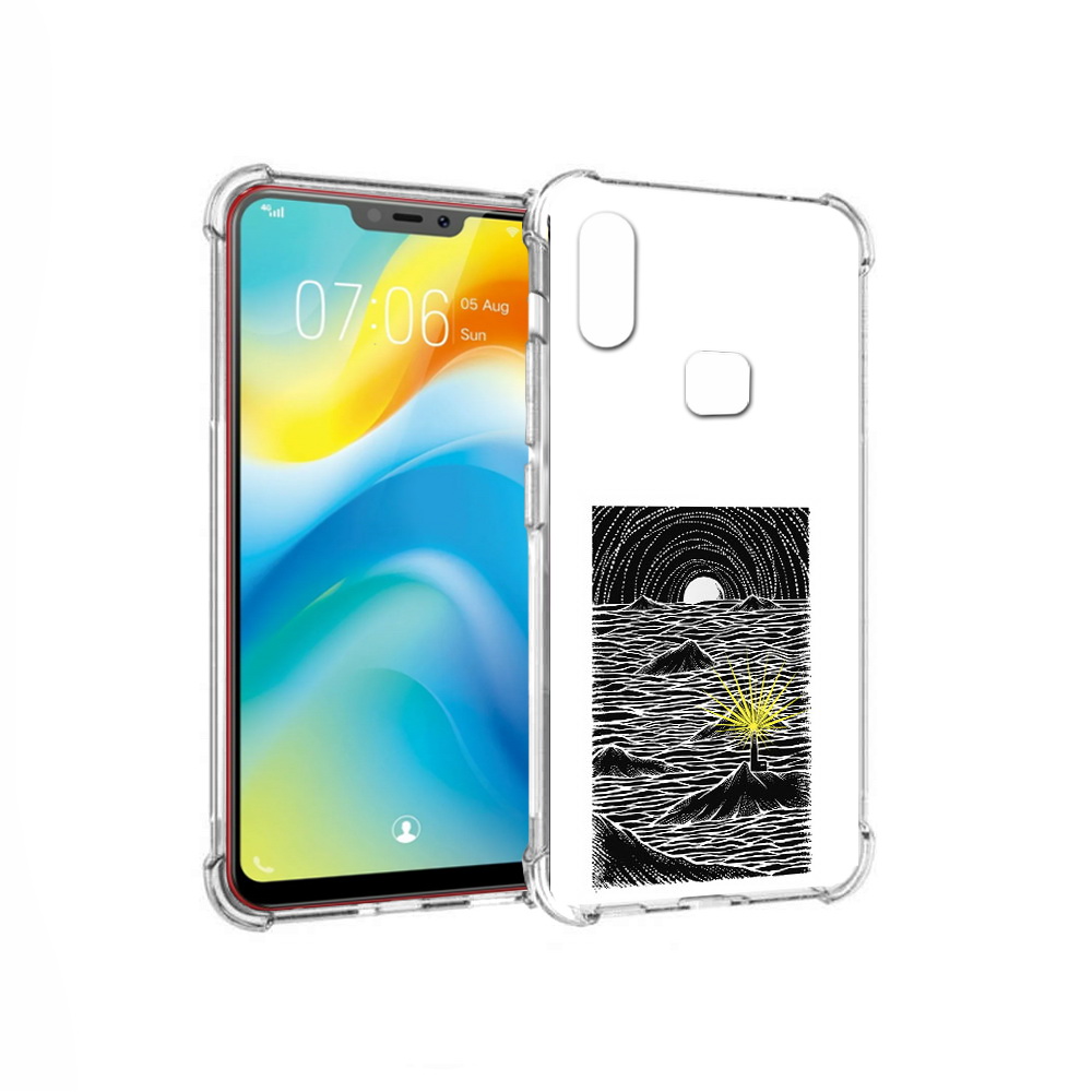

Чехол MyPads Tocco для Vivo Y85 маяк в черно белом море (PT108269.426.460), Прозрачный, Tocco