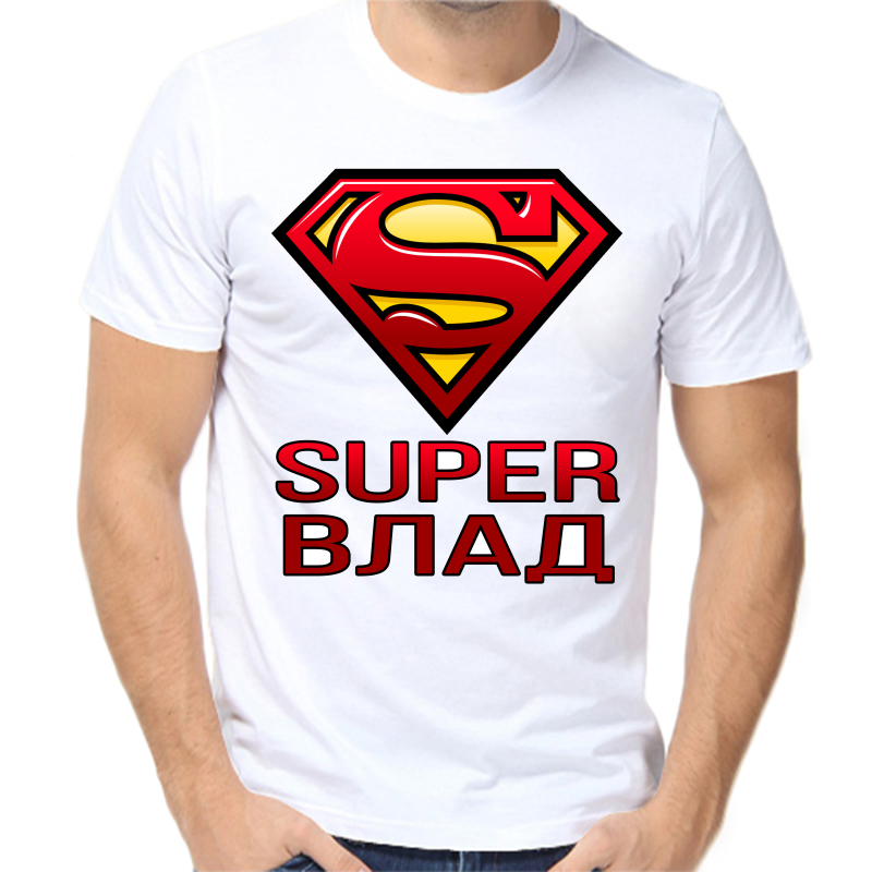 

Футболка мужская белая 42 р-р super Влад, Белый, fm_super_vlad