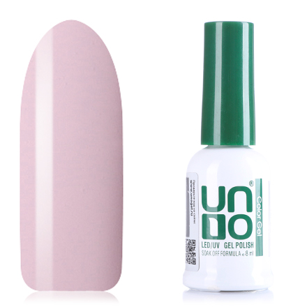 Гель лак для ногтей UNO для маникюра и педикюра, плотный пастельный бледно-розовый, 8 мл акрил sennelier abstract matt 60 мл бледно розовый