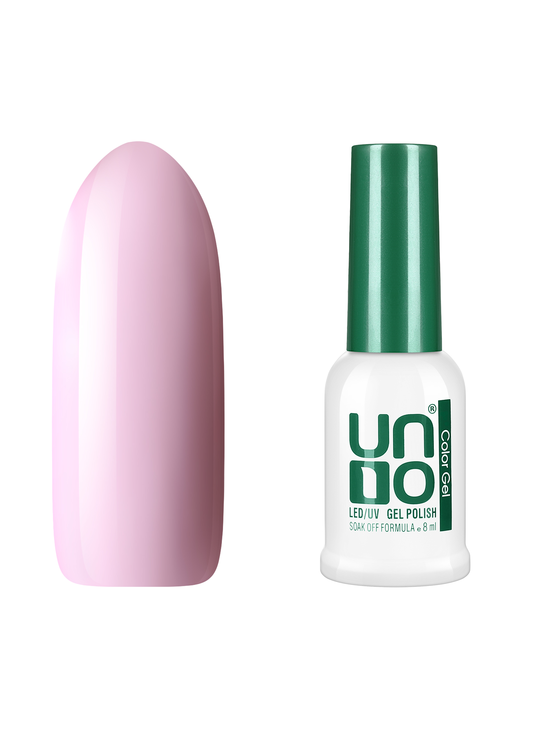 Гель лак для ногтей UNO для маникюра и педикюра, стойкий плотный персиково-розовый, 8 мл перо декоративное страуса розовый зефир h 15 20 см