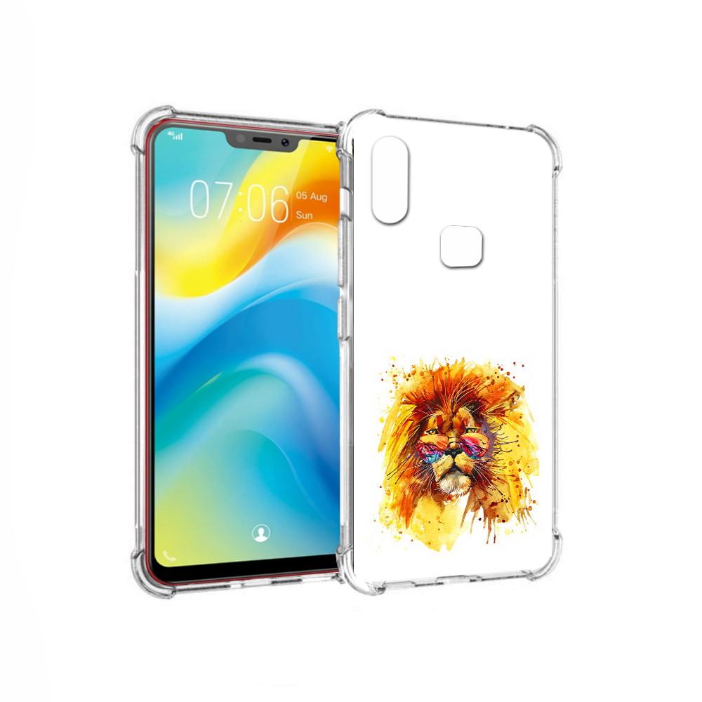 

Чехол MyPads Tocco для Vivo Y85 лев в очках (PT108269.426.436), Прозрачный, Tocco