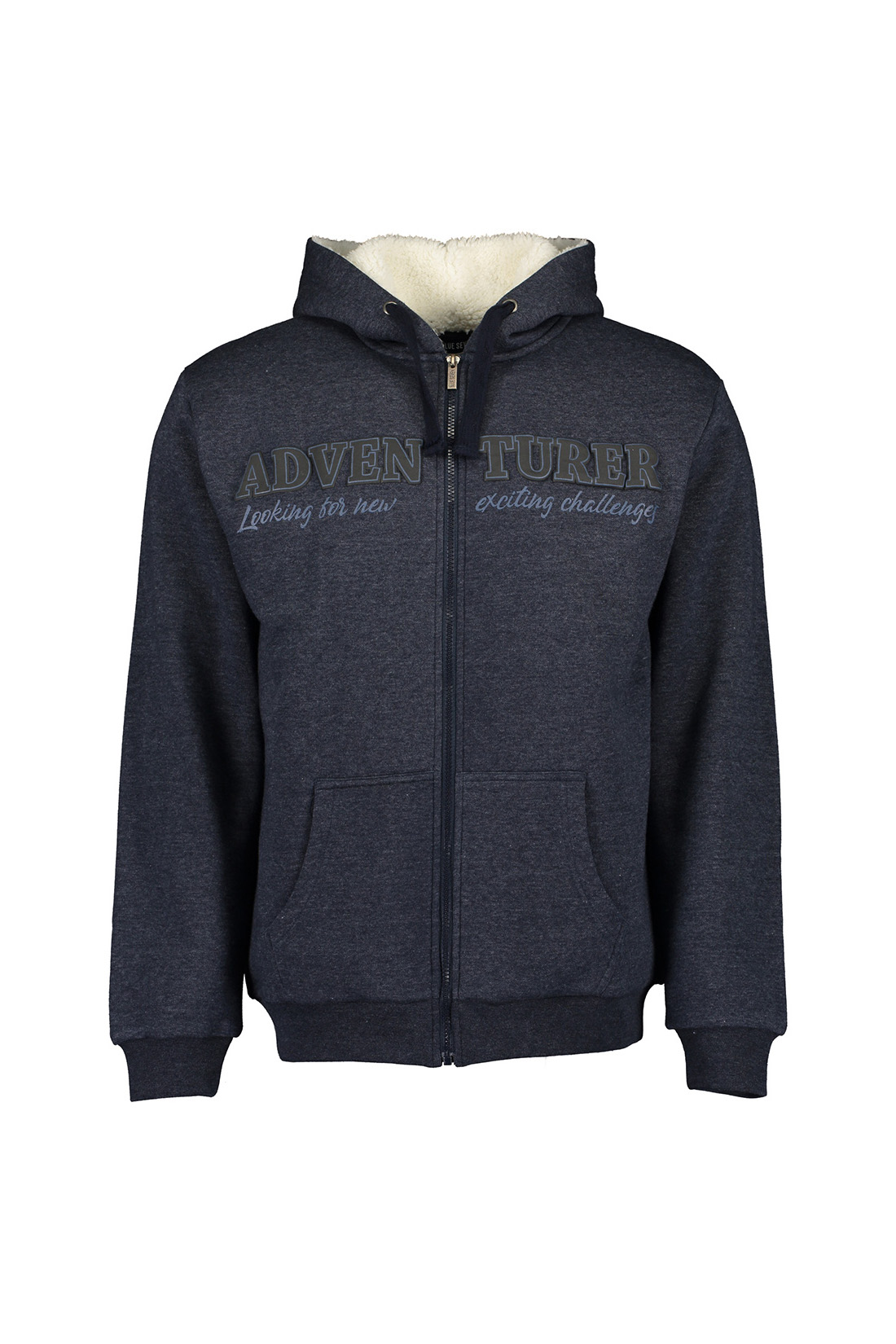 

Толстовка мужская BLUE SEVEN blue 7 370076 синяя XXL, blue 7 370076