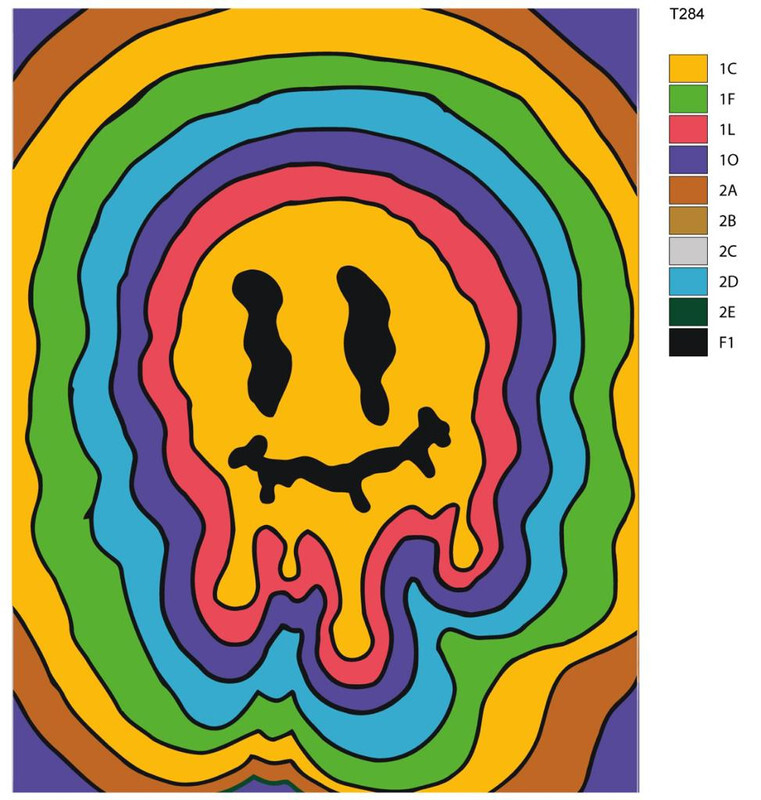 

Картина по номерам BRUSHES-PAINTS Т284, Смайл