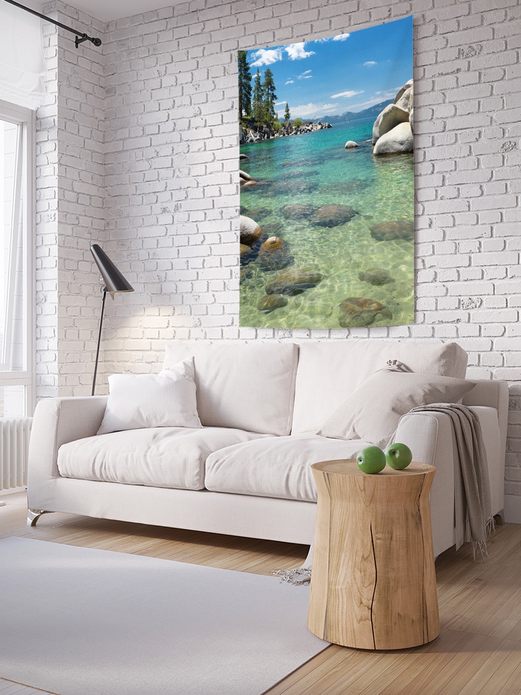 

Вертикальное фотопанно на стену JoyArty Камни на берегу 150x200 см, Камни на берегу
