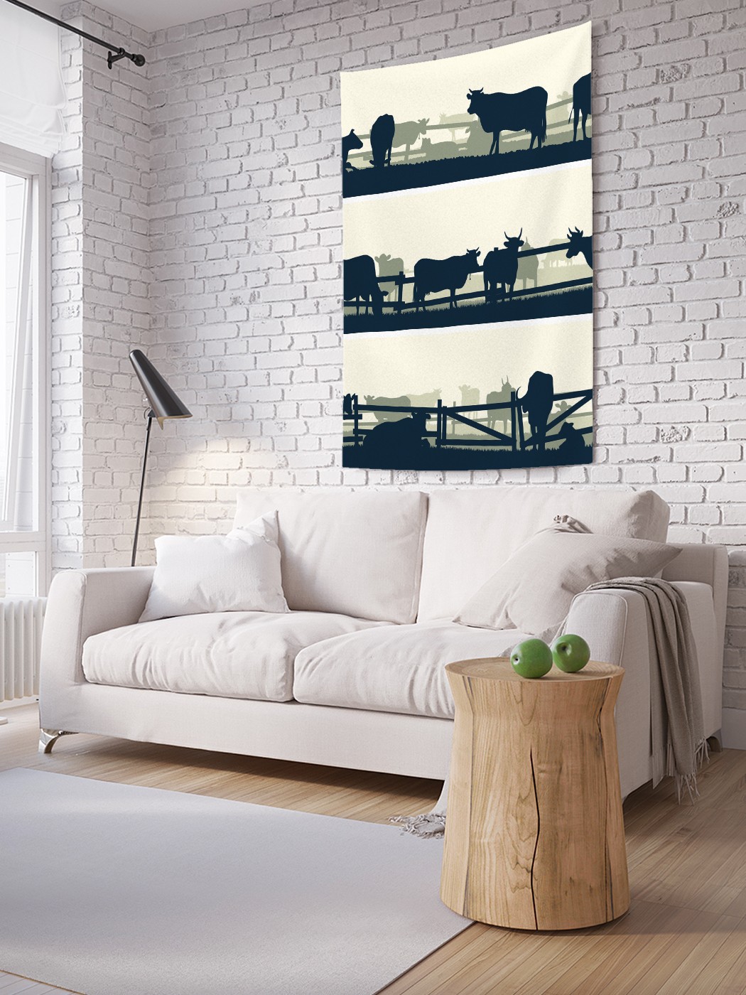 

Вертикальное фотопанно на стену JoyArty Фермерский триптих 150x200 см, Фермерский триптих