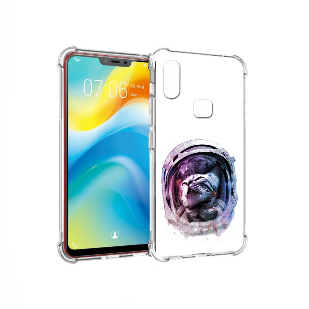 

Чехол MyPads Tocco для Vivo Y85 кот в шлеме (PT108269.426.396), Прозрачный, Tocco