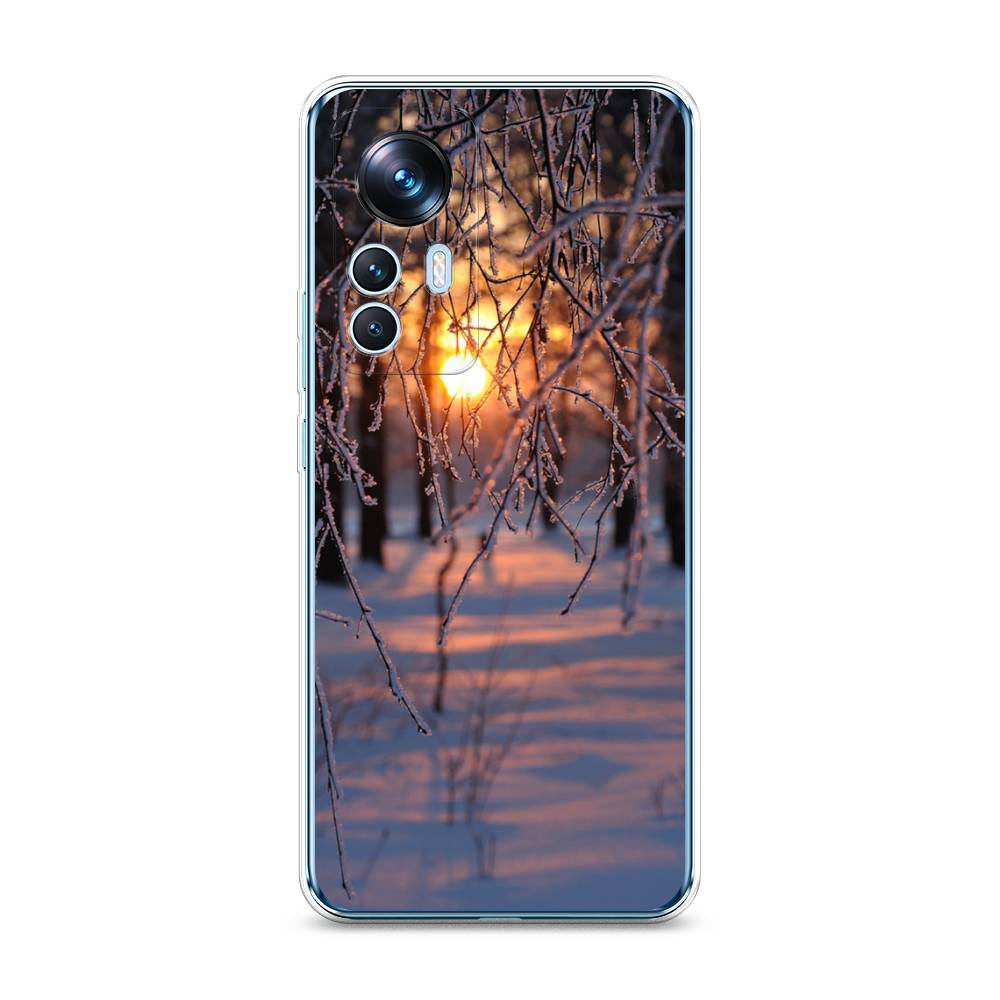 

Чехол на Xiaomi 12T "Зима 7", Оранжевый;розовый;черный, 316650-2