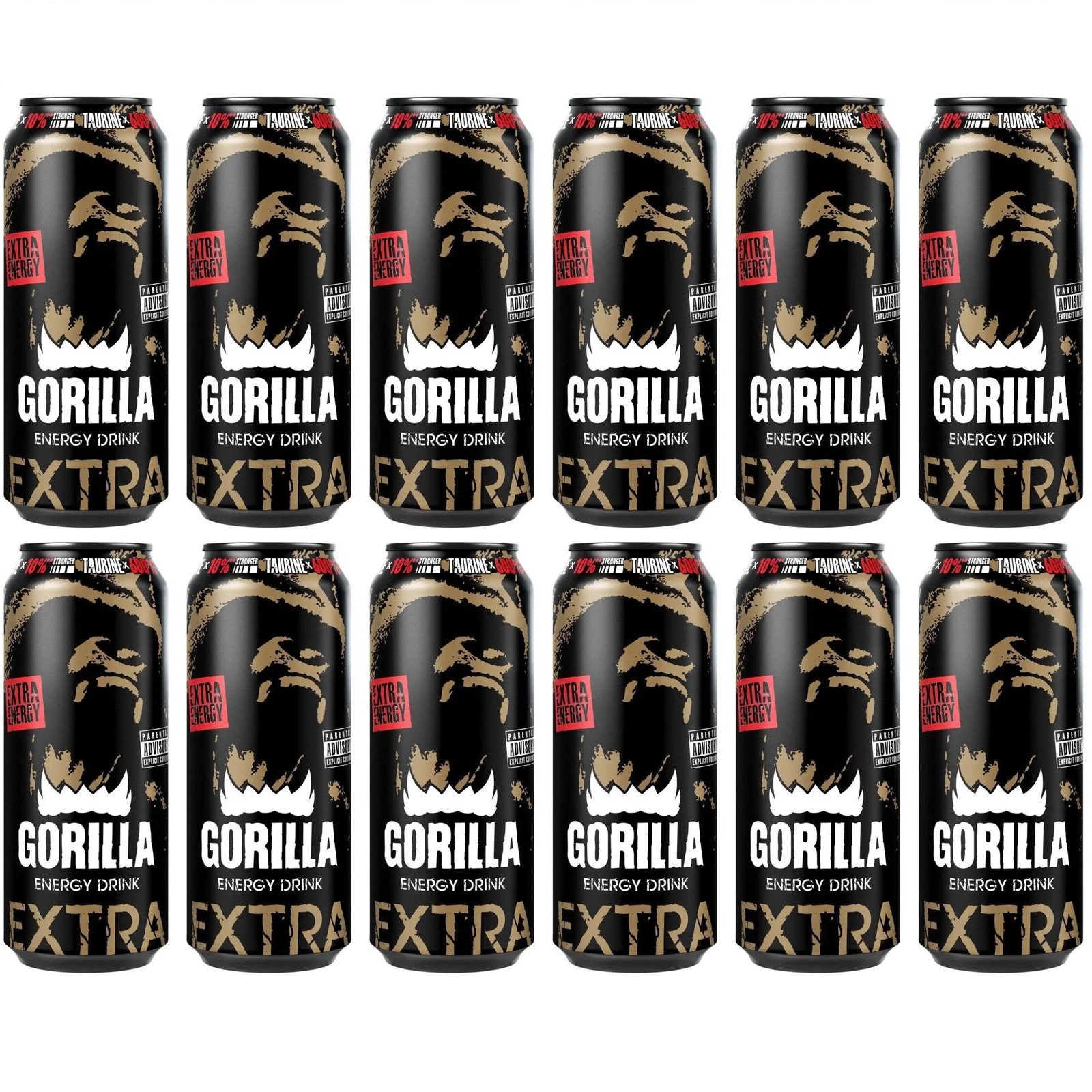 

Энергетический напиток Gorilla Extra Energy, 12 шт x 450мл, Extra Energy