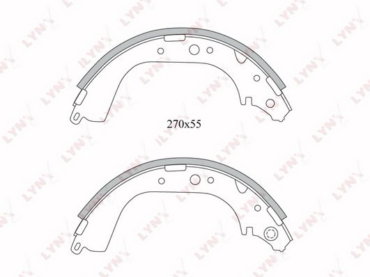 

Колодки торм.задн.TOYOTA 4RUNNER 2.4-3.4 87-02 / HIACE 2.4D 84-95 / HILUX 2.2-2.5D 87-05