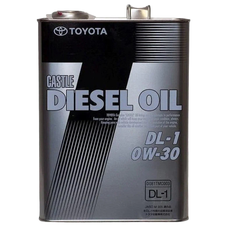 Моторное масло TOYOTA Diesel Oil DL-1 SAE 0W30 4л
