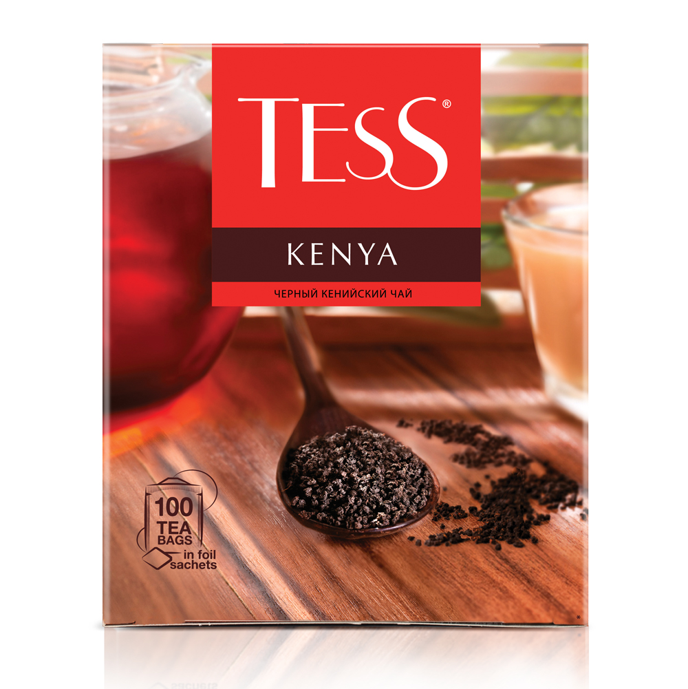 Чай чёрный Tess Kenya, 100 пакетиков