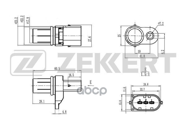 

Датчик положения распредвала BMW 5 (E39 E60 E61) 96- 3 (E36 E46 E90 E91) 93- X5 (E53) 00-