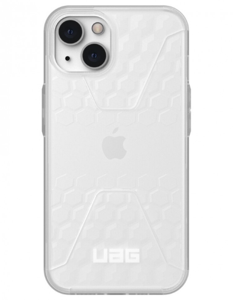 фото Чехол urban armor gear civilian series для iphone 13 прозрачный матовый uag