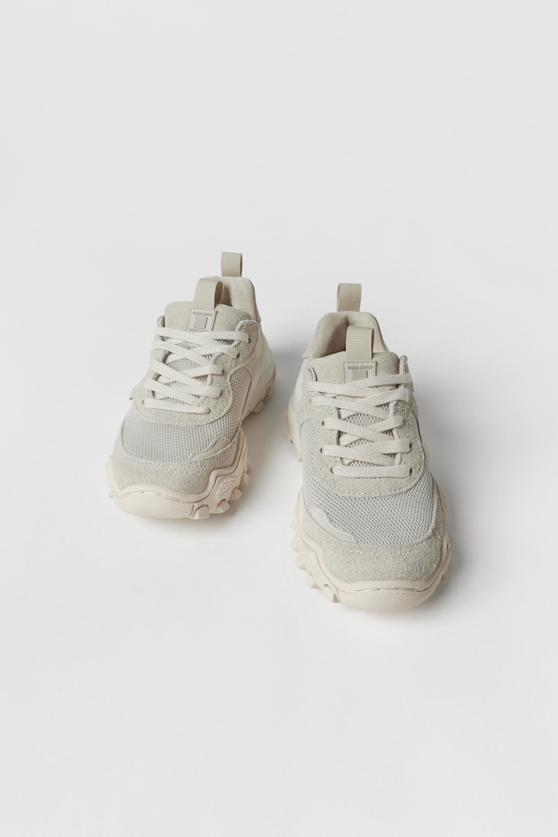 

Кроссовки ZARA 1434403012934, кремово-белый, 34 (доставка из-за рубежа), 14344030129