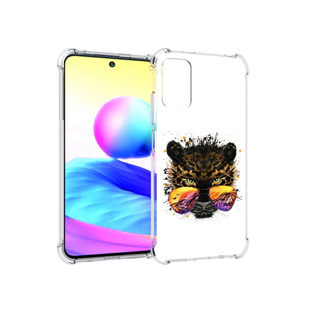 Чехол MyPads Tocco для Xiaomi Redmi Note 10 5G тропический леопард (PT162080.297.649)