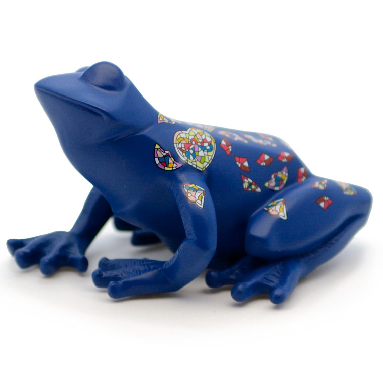 фото Статуэтка nadal 763413 frog blue (лягушка синяя)