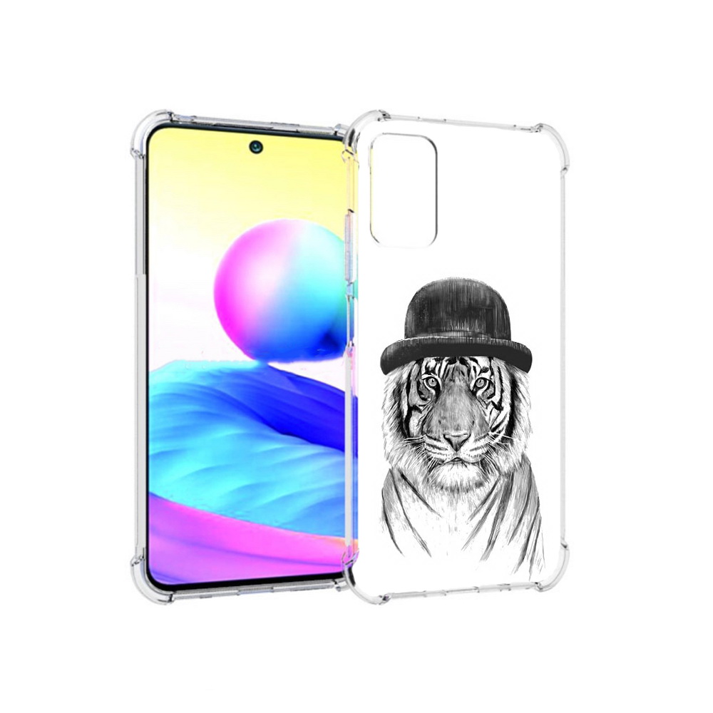 Чехол MyPads Tocco для Xiaomi Redmi Note 10 5G тигр британец (PT162080.297.641)