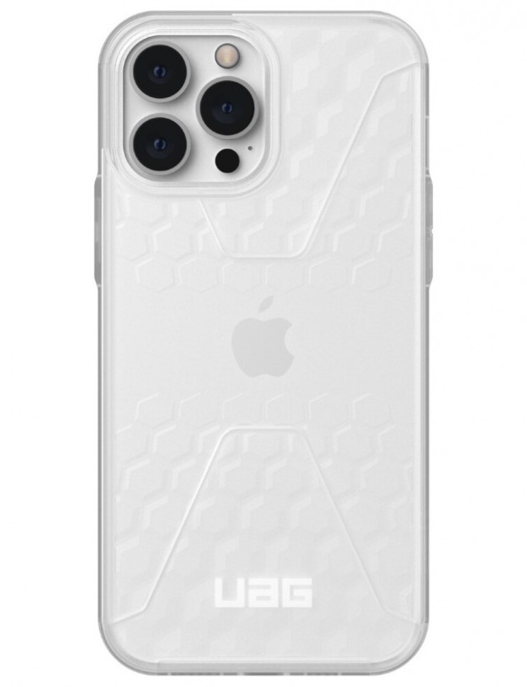 фото Чехол urban armor gear civilian series для iphone 13 pro max прозрачный матовый uag