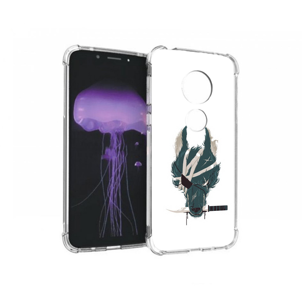 

Чехол MyPads Tocco для Motorola Moto G7 волк-разбойник (PT123662.354.271), Прозрачный, Tocco