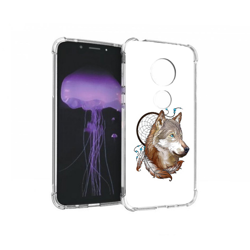 

Чехол MyPads Tocco для Motorola Moto G7 волк и ловец снов (PT123662.354.269), Прозрачный, Tocco