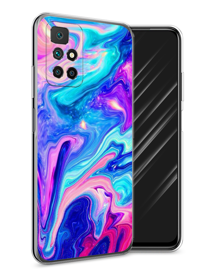 

Чехол Awog на Xiaomi Redmi 10 "Потеки краски", Разноцветный, 311350-10