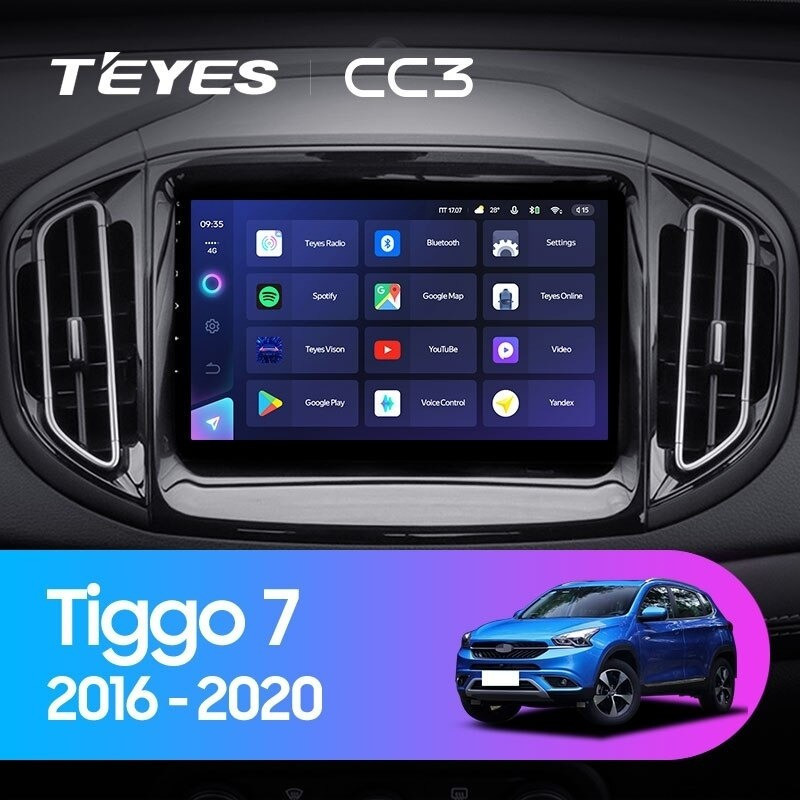 Штатная магнитола Teyes CC3L 464 Chery Tiggo 7 2016-2020 F1 3000000₽