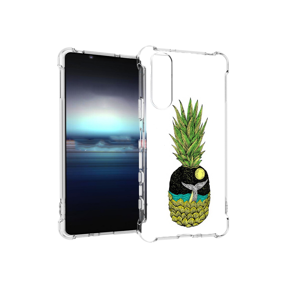

Чехол MyPads Tocco для Sony Xperia 5 ананас с китом (PT154834.228.220), Прозрачный, Tocco