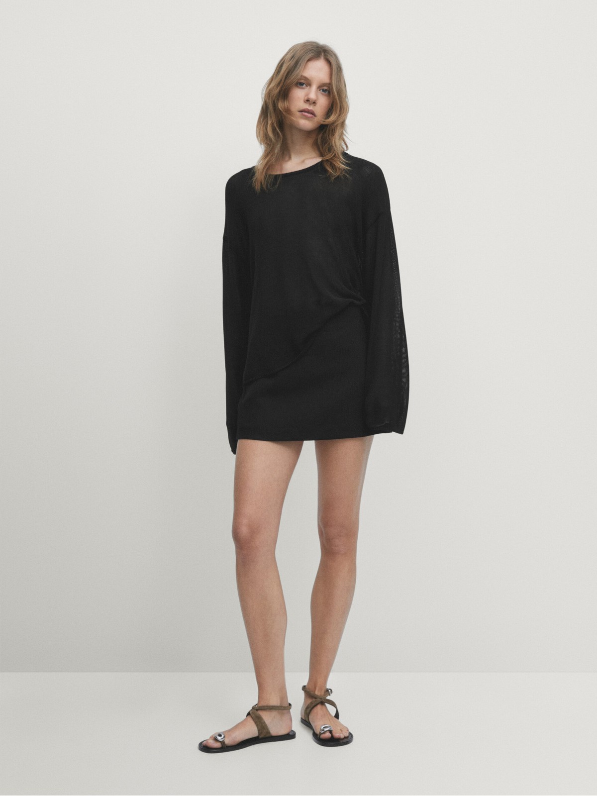 

Джемпер женский Massimo Dutti 5726/666-I2024 черный L, 5726/666-I2024