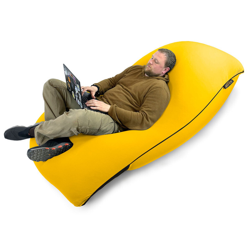 фото Кресло "пластилин" для дома ambient lounge snugg, yellow shine, желтый