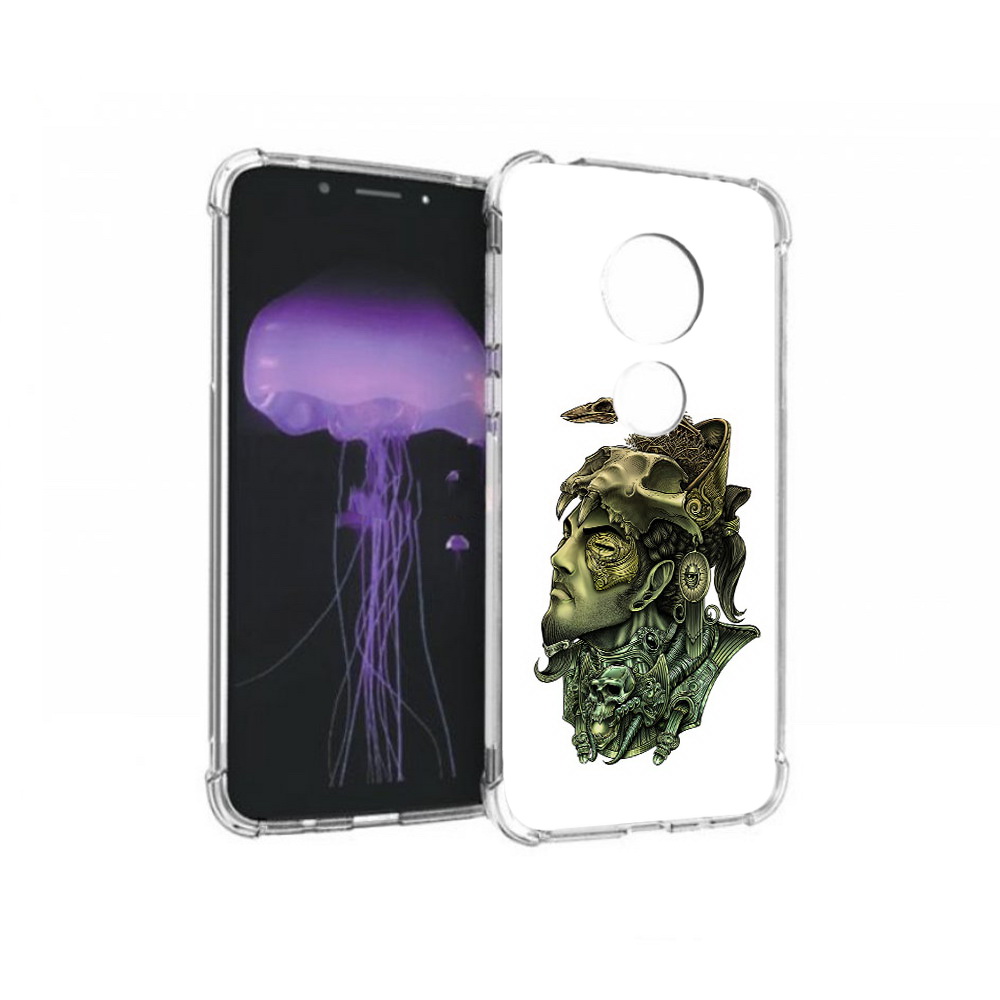 

Чехол MyPads Tocco для Motorola Moto G7 бронзовый воин (PT123662.354.248), Прозрачный, Tocco