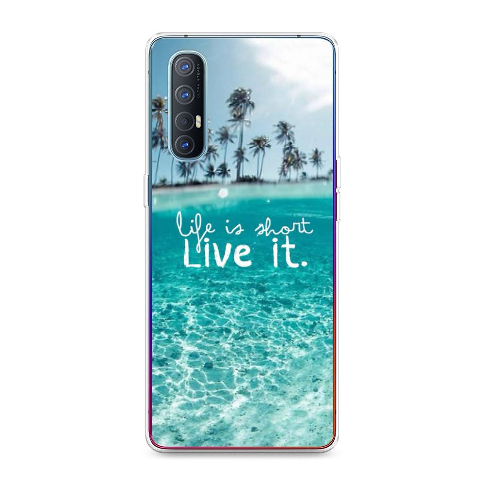 

Чехол Awog на Oppo Reno 3 Pro "Live it", Разноцветный, 252550-7