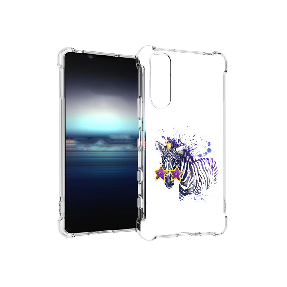 

Чехол MyPads Tocco для Sony Xperia 5 акварельная зебра (PT154834.228.215), Прозрачный, Tocco