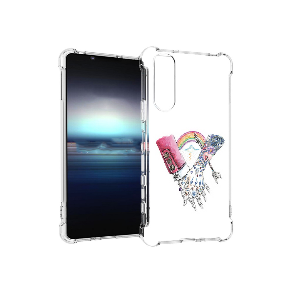 

Чехол MyPads Tocco для Sony Xperia 5 абстракция руки в татуировках (PT154834.228.212), Прозрачный, Tocco