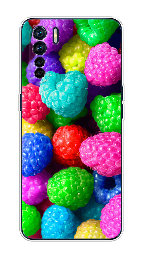 

Чехол на Oppo A91/Reno 3 "Леденцовая малина", Фиолетовый;розовый;зеленый, 254250-1