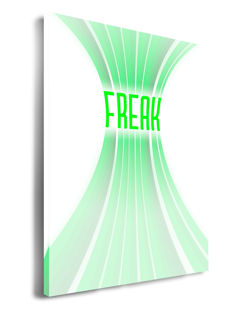 

Картина DRABS 60x40 см на холсте Freak яркие зеленые полосы