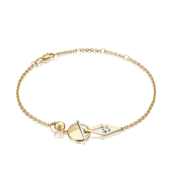 

Браслет из комбинированного золота с топазом р. 21 PLATINA jewelry 05-0705-00-201-1121, 05-0705-00-201-1121
