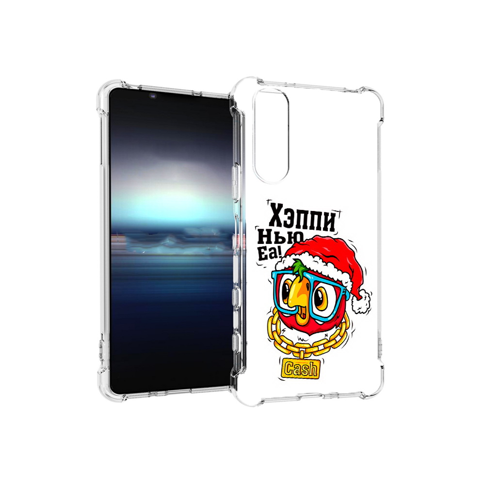 

Чехол MyPads Tocco для Sony Xperia 5 Хэппи нью еа (PT154834.228.196), Прозрачный, Tocco