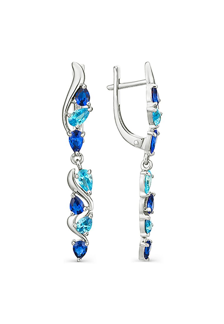 

Серьги подвески из серебра с фианитом Kari Jewelry С630-1002М2, С630-1002М2