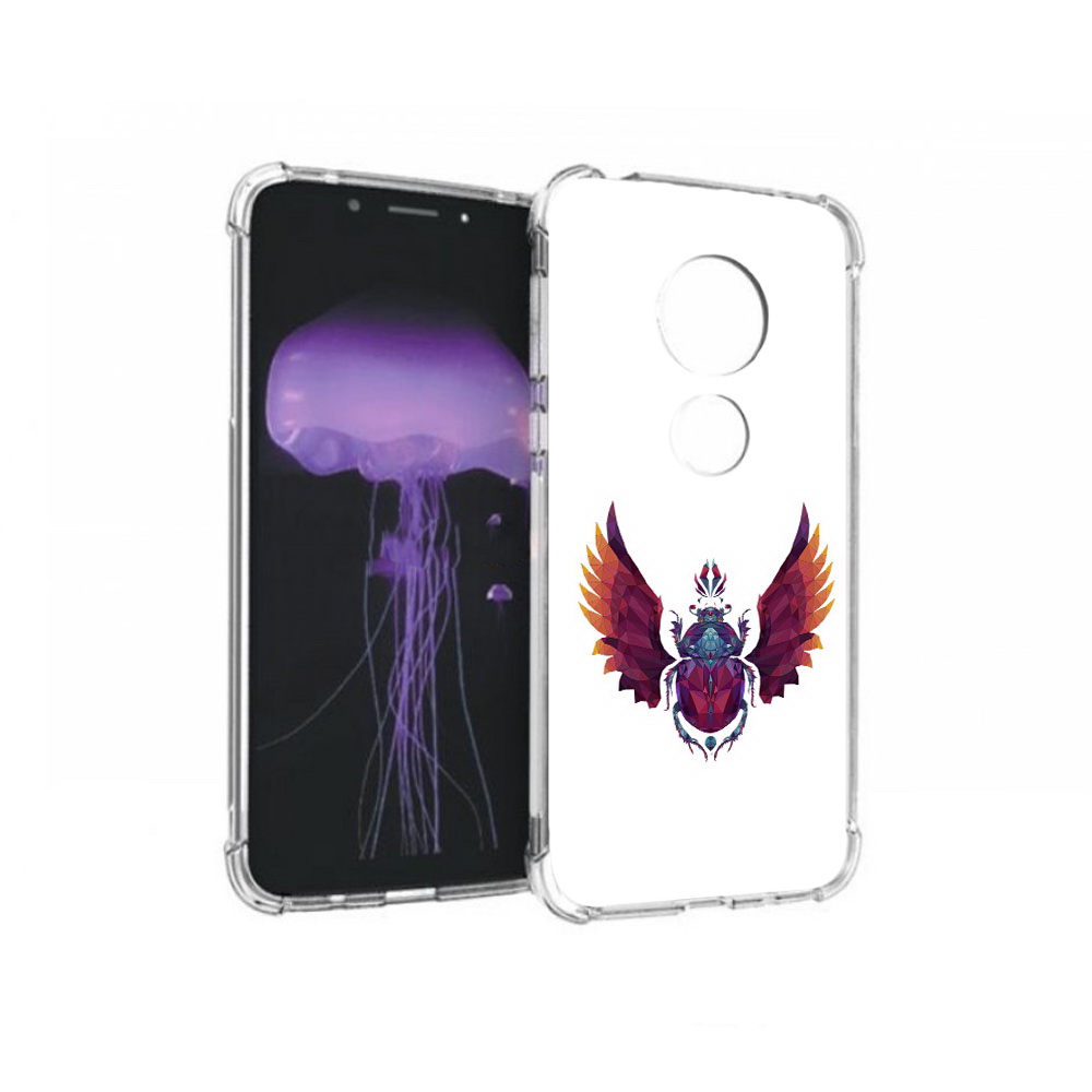 

Чехол MyPads Tocco для Motorola Moto G7 алмазный скоробей (PT123662.354.219), Прозрачный, Tocco
