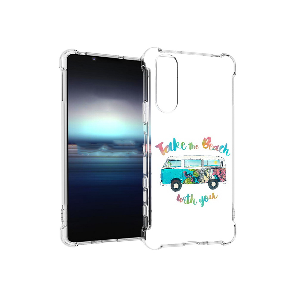 

Чехол MyPads Tocco для Sony Xperia 5 Хиппи автобус (PT154834.228.190), Прозрачный, Tocco