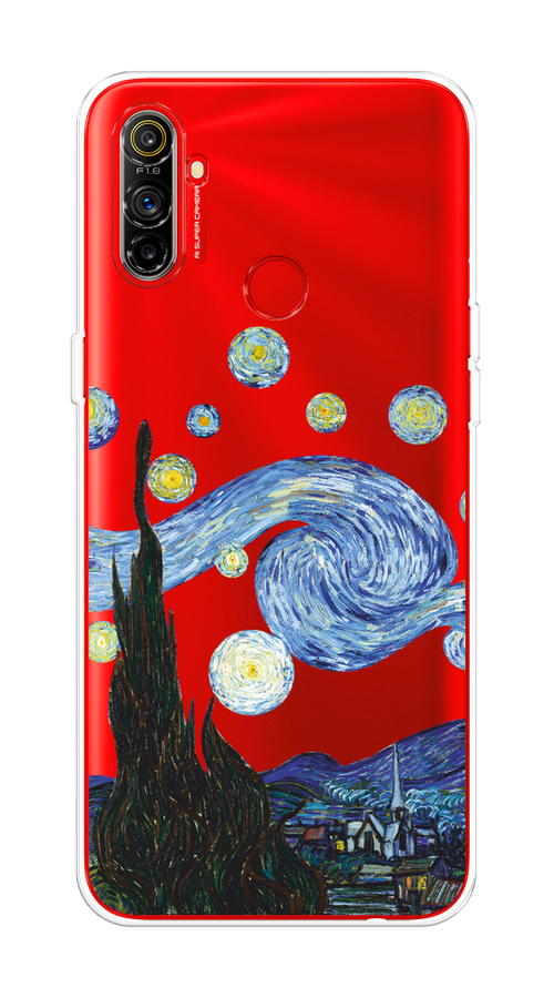 

Чехол на Realme C3 "Ночь Ван Гога", Голубой;синий;черный, 253050-1