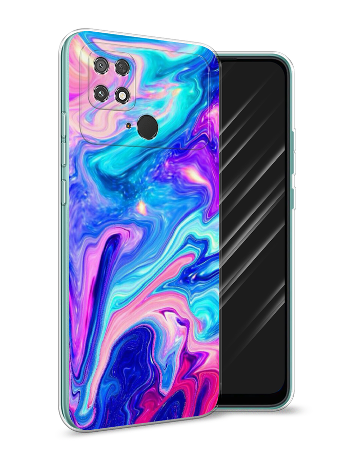 

Чехол Awog на Poco C40 "Потеки краски", Разноцветный, 315850-10