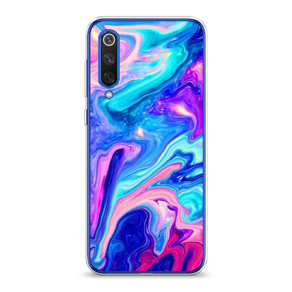 фото Силиконовый чехол "потеки краски" на xiaomi mi9 se awog